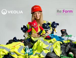 Teddies made from Personal Protective Equipment (PPE)